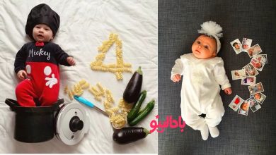 عکاسی ماهگرد نوزاد در خانه1