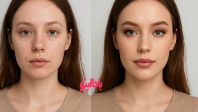 مقایسه زن با آرایش و بدون آرایش