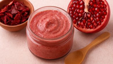 ماسک ضد چروک با پوست انار